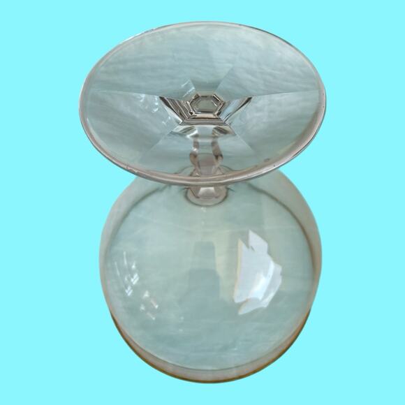 Christopher Stuart Talia Gold Rim Margarita Sherbert Glasses 5” Set Of 4 - Picture 5 of 10